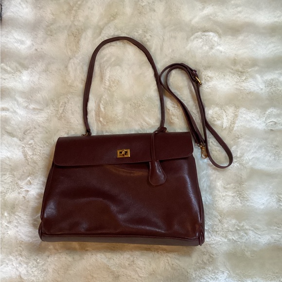 NEW BOUTIQUE BURGUNDY VERSATILE HANDBAG - Picture 2 of 8